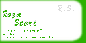 roza sterl business card